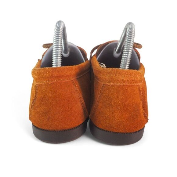 Morgan Woods Vintage Suede Kilty Beaded Slip-on Moccasins 209135 Brown Women's 9 - Picture 5 of 11